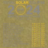 2024 Total Solar Eclipse April 8 Path Of The Eclipse  Garment-Dyed Women's Muscle Tee