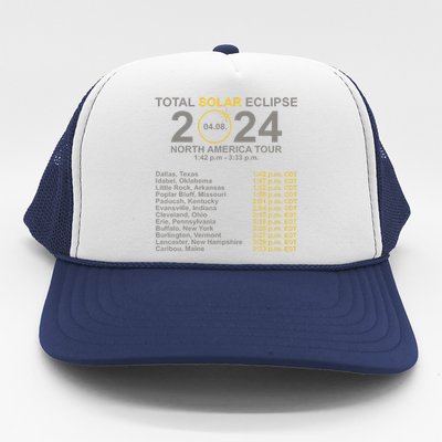 2024 Total Solar Eclipse April 8 Path Of The Eclipse  Trucker Hat