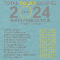 2024 Total Solar Eclipse April 8 Path Of The Eclipse  Sueded Cloud Jersey T-Shirt