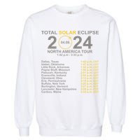 2024 Total Solar Eclipse April 8 Path Of The Eclipse  Garment-Dyed Sweatshirt
