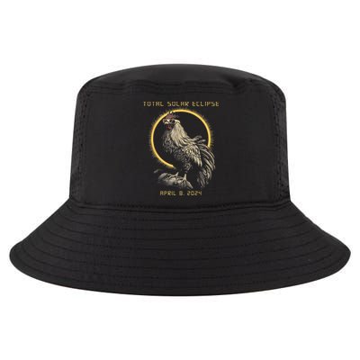 2024 Total Solar Eclipse April 8 Funny Rooster With Glasses Cool Comfort Performance Bucket Hat