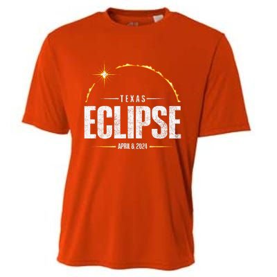 2024 Total Solar Eclipse Texas Total Eclipse 2024 Cooling Performance Crew T-Shirt