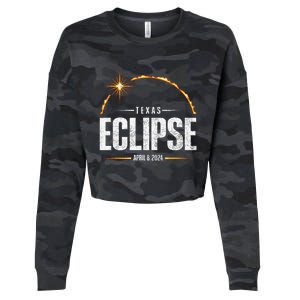 2024 Total Solar Eclipse Texas Total Eclipse 2024 Cropped Pullover Crew