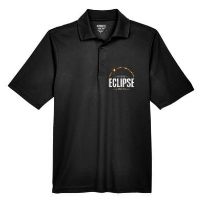 2024 Total Solar Eclipse Texas Total Eclipse 2024 Men's Origin Performance Pique Polo