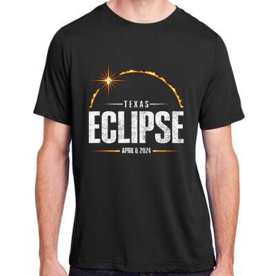 2024 Total Solar Eclipse Texas Total Eclipse 2024 Adult ChromaSoft Performance T-Shirt