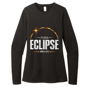 2024 Total Solar Eclipse Texas Total Eclipse 2024 Womens CVC Long Sleeve Shirt