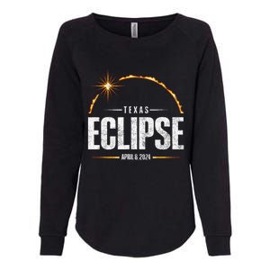 2024 Total Solar Eclipse Texas Total Eclipse 2024 Womens California Wash Sweatshirt