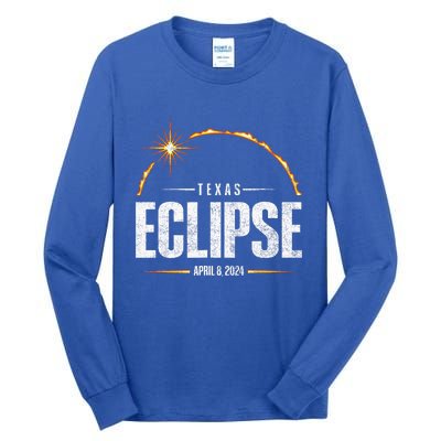 2024 Total Solar Eclipse Texas Total Eclipse 2024 Tall Long Sleeve T-Shirt