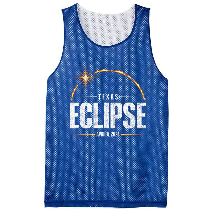 2024 Total Solar Eclipse Texas Total Eclipse 2024 Mesh Reversible Basketball Jersey Tank