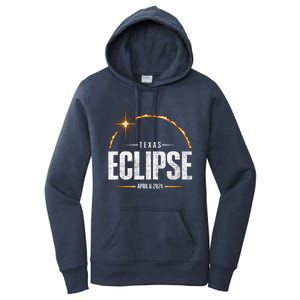 2024 Total Solar Eclipse Texas Total Eclipse 2024 Women's Pullover Hoodie