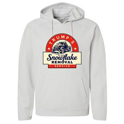 2024 Trumps Snowflake Removal Service Trump Performance Fleece Hoodie