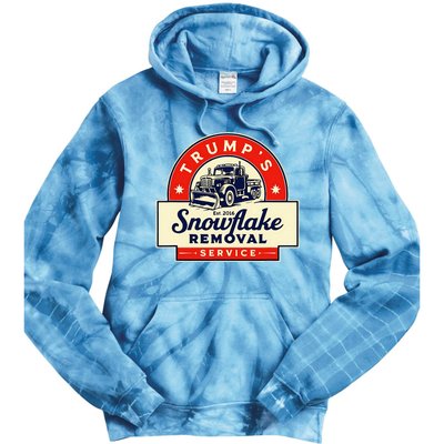 2024 Trumps Snowflake Removal Service Trump Tie Dye Hoodie