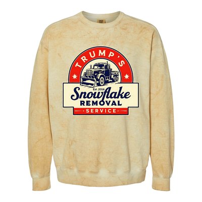 2024 Trumps Snowflake Removal Service Trump Colorblast Crewneck Sweatshirt