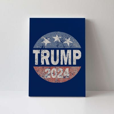 2024 Trump Save America Again USA Flag Canvas