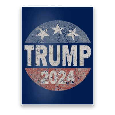 2024 Trump Save America Again USA Flag Poster