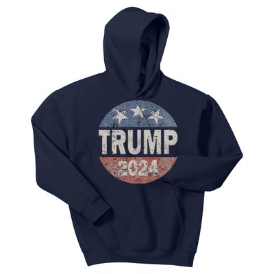 2024 Trump Save America Again USA Flag Kids Hoodie