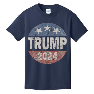 2024 Trump Save America Again USA Flag Kids T-Shirt