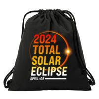 2024 Total Solar Eclipse April 08 2024 Drawstring Bag