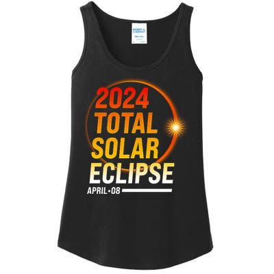 2024 Total Solar Eclipse April 08 2024 Ladies Essential Tank