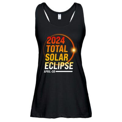 2024 Total Solar Eclipse April 08 2024 Ladies Essential Flowy Tank