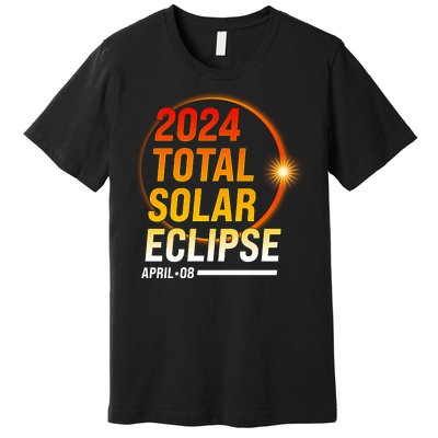 2024 Total Solar Eclipse April 08 2024 Premium T-Shirt