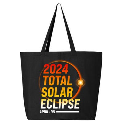 2024 Total Solar Eclipse April 08 2024 25L Jumbo Tote