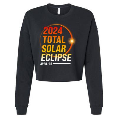 2024 Total Solar Eclipse April 08 2024 Cropped Pullover Crew