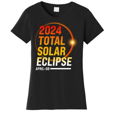 2024 Total Solar Eclipse April 08 2024 Women's T-Shirt