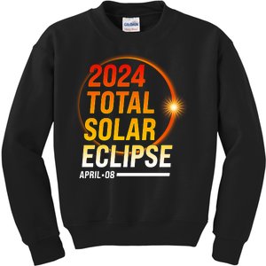 2024 Total Solar Eclipse April 08 2024 Kids Sweatshirt