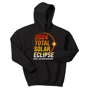 2024 Total Solar Eclipse April 08 2024 Kids Hoodie