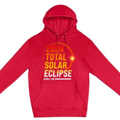 2024 Total Solar Eclipse April 08 2024 Premium Pullover Hoodie