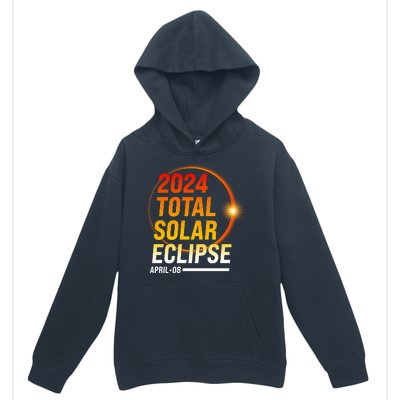 2024 Total Solar Eclipse April 08 2024 Urban Pullover Hoodie