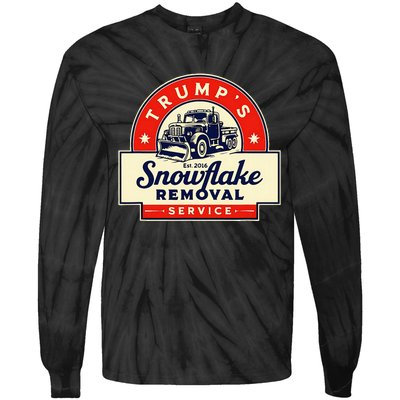 2024 Trumps Snowflake Removal Service Trump Tie-Dye Long Sleeve Shirt