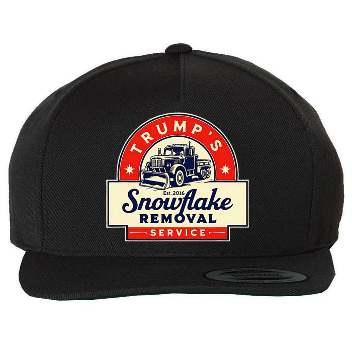 2024 Trumps Snowflake Removal Service Trump Wool Snapback Cap