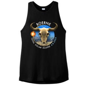 2024 Total Solar Eclipse Totality Boerne Texas 29 Ladies PosiCharge Tri-Blend Wicking Tank