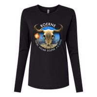 2024 Total Solar Eclipse Totality Boerne Texas 29 Womens Cotton Relaxed Long Sleeve T-Shirt