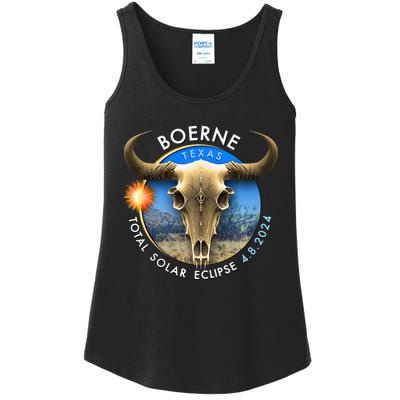 2024 Total Solar Eclipse Totality Boerne Texas 29 Ladies Essential Tank