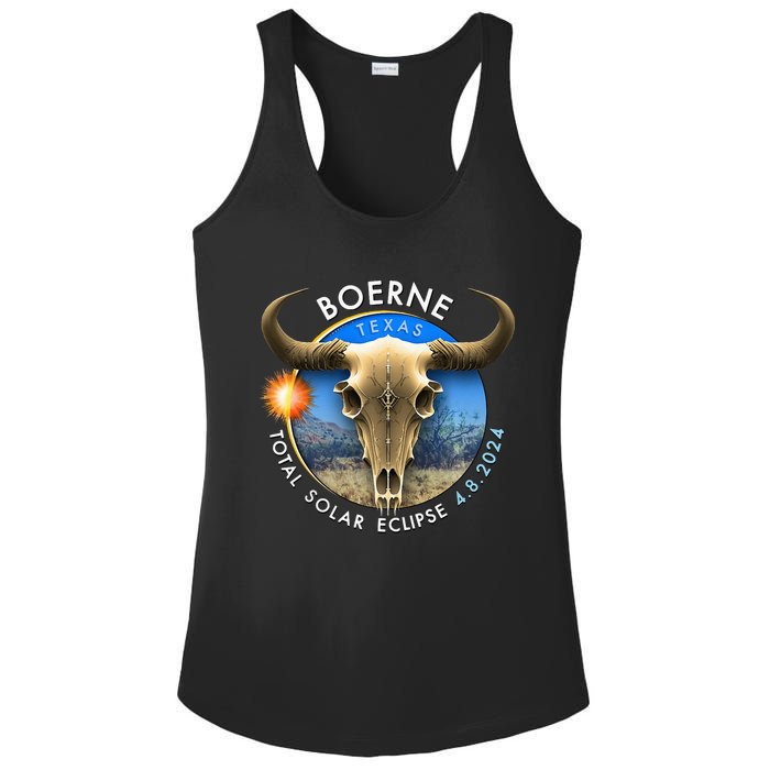 2024 Total Solar Eclipse Totality Boerne Texas 29 Ladies PosiCharge Competitor Racerback Tank