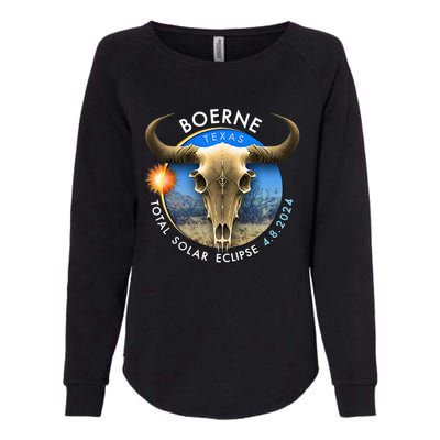 2024 Total Solar Eclipse Totality Boerne Texas 29 Womens California Wash Sweatshirt