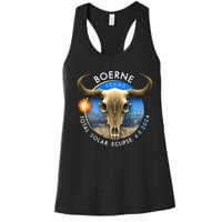 2024 Total Solar Eclipse Totality Boerne Texas 29 Women's Racerback Tank