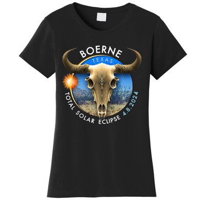 2024 Total Solar Eclipse Totality Boerne Texas 29 Women's T-Shirt