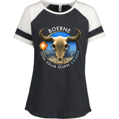 2024 Total Solar Eclipse Totality Boerne Texas 29 Enza Ladies Jersey Colorblock Tee