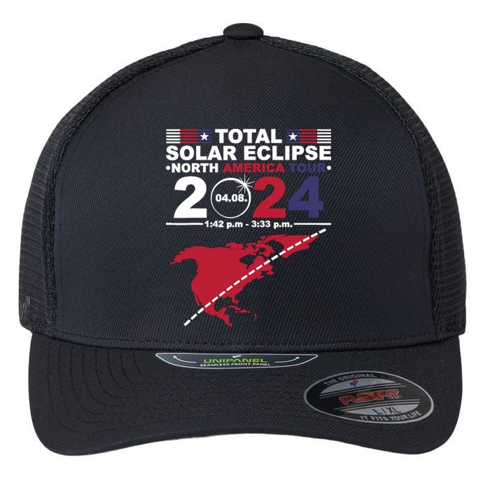 2024 Total Solar Eclipse April 8 Path Of The Eclipse Flexfit Unipanel Trucker Cap
