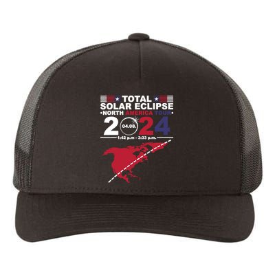 2024 Total Solar Eclipse April 8 Path Of The Eclipse Yupoong Adult 5-Panel Trucker Hat