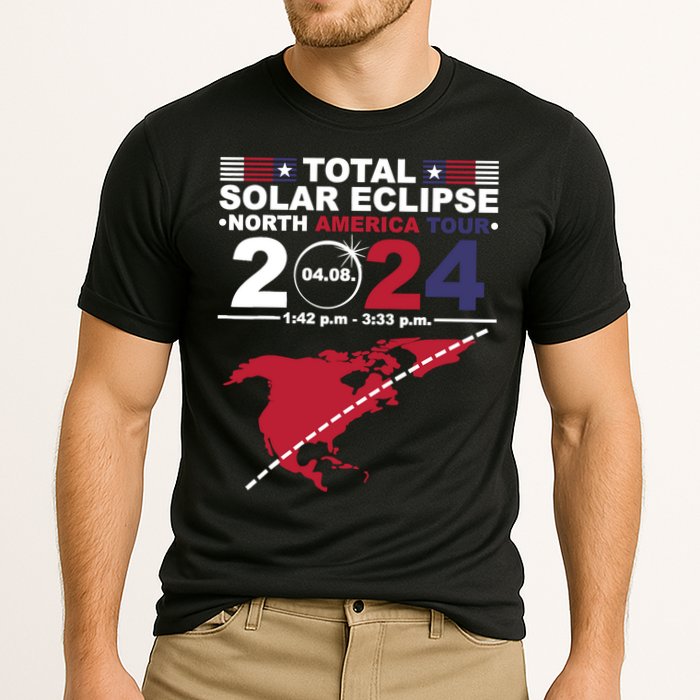 2024 Total Solar Eclipse April 8 Path Of The Eclipse Performance Shirt
