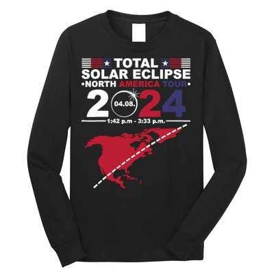 2024 Total Solar Eclipse April 8 Path Of The Eclipse Long Sleeve Shirt