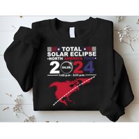 2024 Total Solar Eclipse April 8 Path Of The Eclipse Sweatshirt
