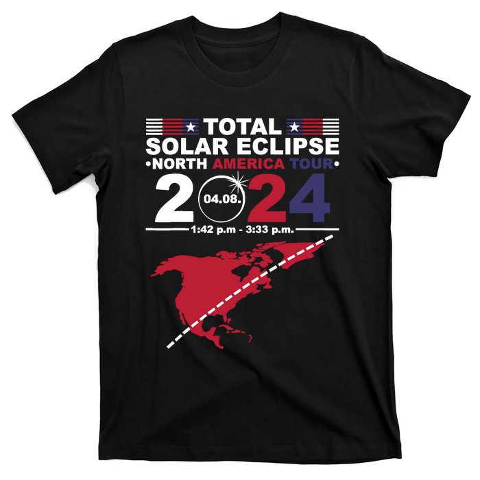 2024 Total Solar Eclipse April 8 Path Of The Eclipse T-Shirt