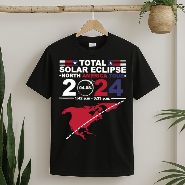2024 Total Solar Eclipse April 8 Path Of The Eclipse T-Shirt