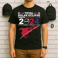 2024 Total Solar Eclipse April 8 Path Of The Eclipse T-Shirt